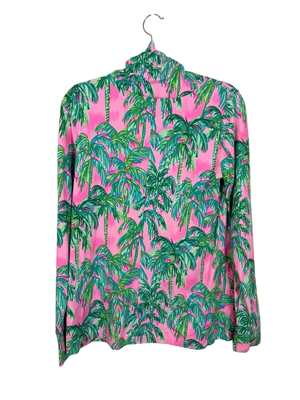 NWT Lilly Pulitzer Lilshield UPF 50+ Long Sleeve Top Pink Blossom Suite Views M